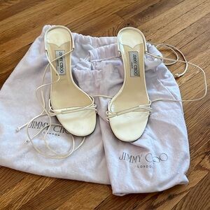 Vintage Jimmy Choo Lace Up Kitten Heel